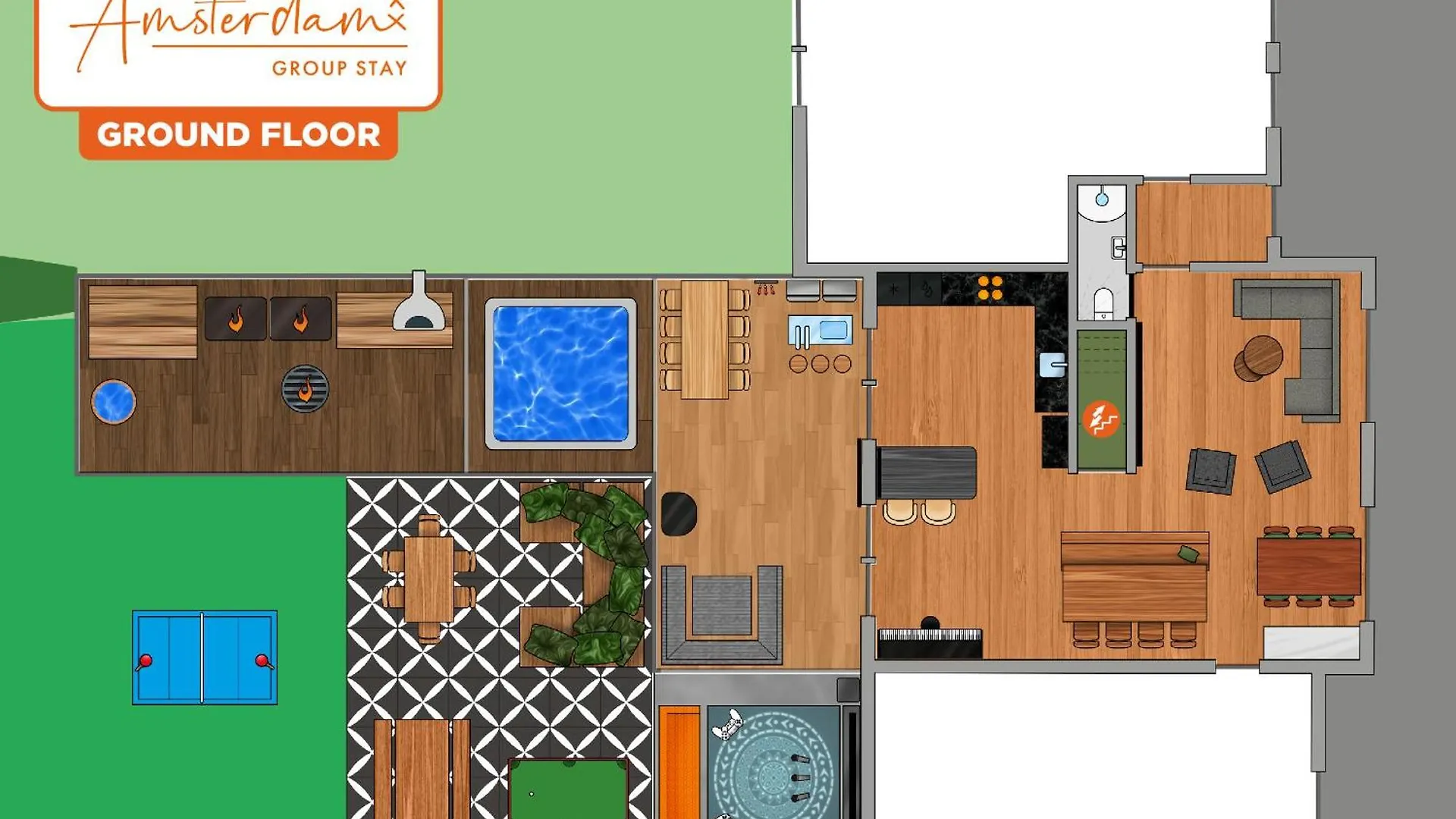 Prázdninový dům Amsterdam Group Stay - Jacuzzi, Sauna & Cinema Zwanenburg